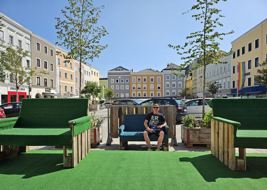 Pop Up Park Rieder Hauptplatz